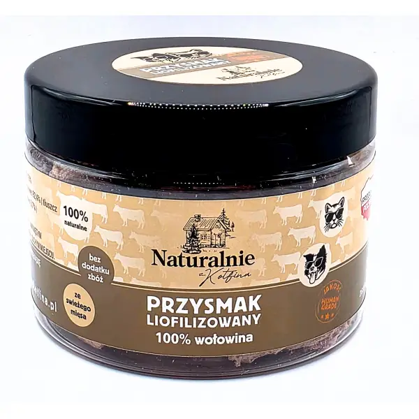 LIOFILIZOWANA WOŁOWINA DLA KOTA 100% 50G