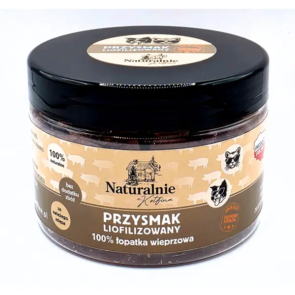 LIOFILIZOWANA ŁOPATKA WIEPRZOWA 100% DLA PSA 50G